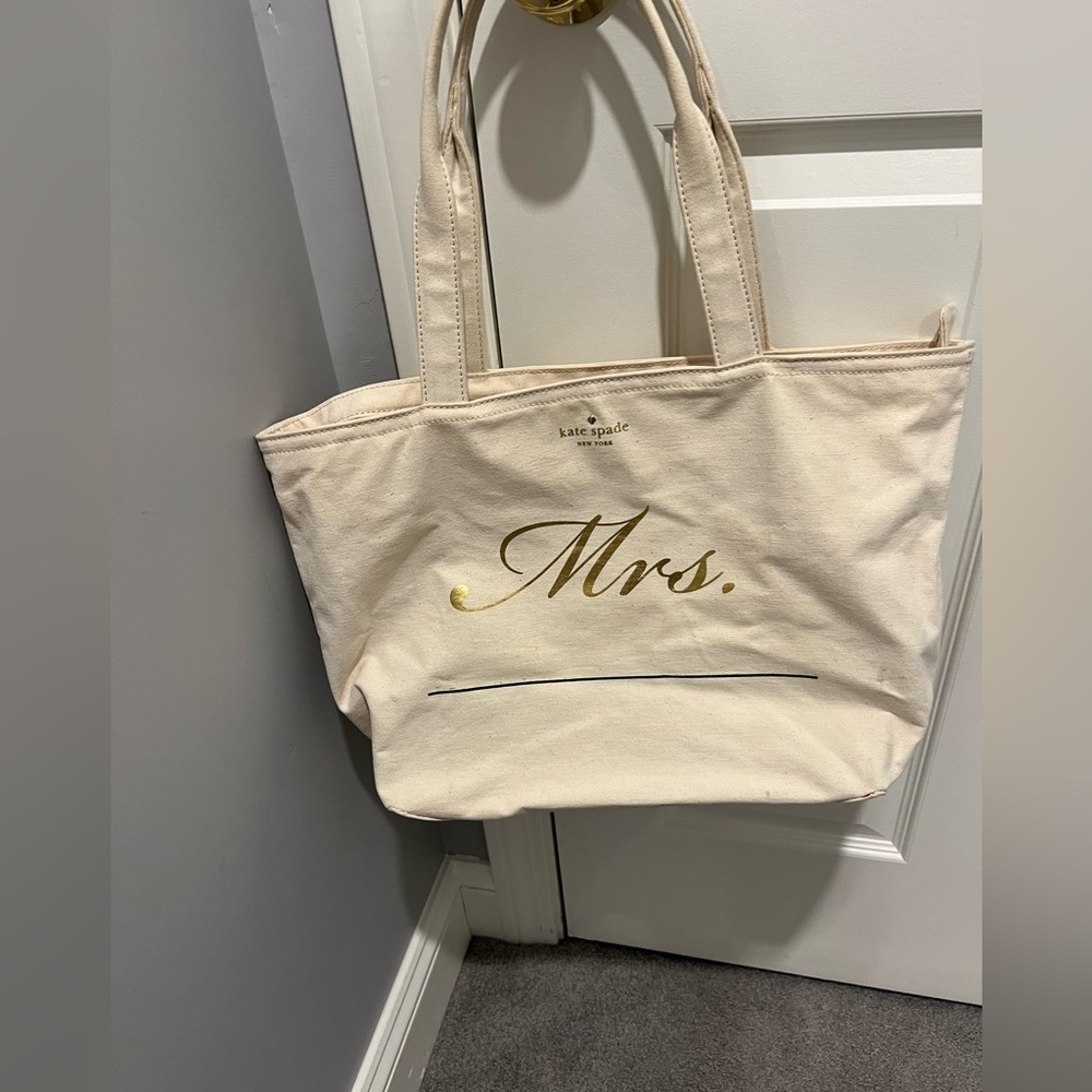 Kate Spade Bridal Tote “Mrs.”